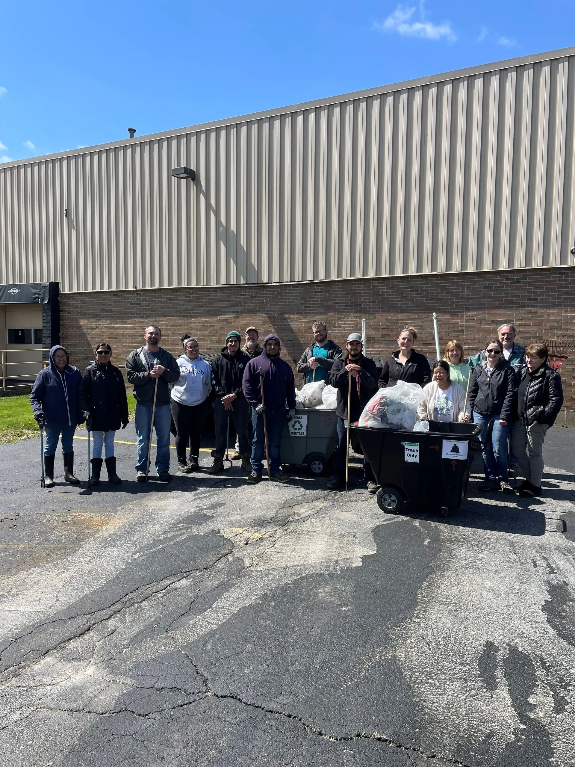 Kelco cleans property for earth day 2024